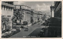 Bishop Street, Honolulu Postcard