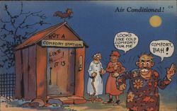 Air Conditioned Outhouse - Comfort, Bah! Postcard