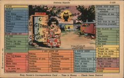 Busy Person's Correspondence Card - Distress Signals Postcard