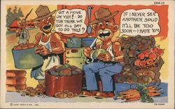 KP Kitchen Duty - I Hate Spuds Postcard