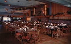 Coral Reef Restaurant Outrigger Room, Sacramento CA Postcard