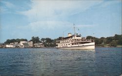 MV Mt. Washington Leaving Wolfeboro, NH Postcard