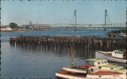 Piscataqua River and Memorial Bridge, Portsmouth NH Postcard