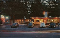 Village Motel and Snack Bar, Richfield Springs, NY Postcard