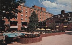 Nassau Inn, Palmer Square, Princeton, NJ - Pool and Terrace Postcard