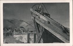 Looking Towards Virginia City from the Sutro Tunnel Postcard