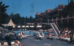 Beverly Hills Hotel Sand and Pool Postcard