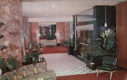 Hotel Claridge Lobby, Memphis Postcard