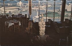 Le Mont Restaurant, View of Pittsburgh Postcard