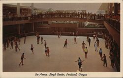 Ice Arena, Lloyd Center, Portland, Oregon Postcard