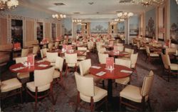 Clark's Parma Restaurant and Lounge Main Dining Room Postcard