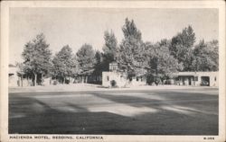 Hacienda Motel, Redding, California Postcard