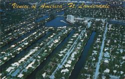 Venice of America, Ft. Lauderdale, Florida - Aerial View Postcard