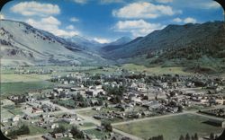 Panorama of Jackson, Wyoming Postcard