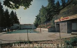 Ainsworth Hot Springs Resort Pool and Bath House Postcard