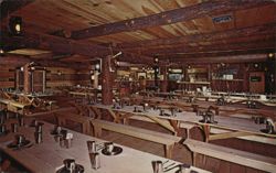 Superstition Mountain Mining Camp Restaurant Interior Postcard