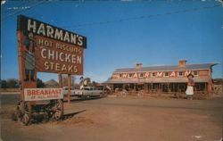 Harman's Red Barn Restaurant, Tempe, Arizona Postcard