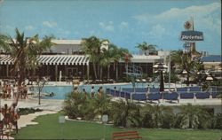 Swimming Pool at Port-O-Call Inn, Tierra Verde, FL Postcard