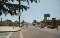 Chino, California - Looking West on Riverside Drive Postcard