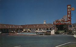 Fox and Hounds Motel, San Diego, California Postcard