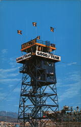 Riverside International Raceway Observation Tower Postcard