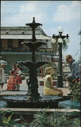 Ybor City Fountain, Tampa, Florida Postcard