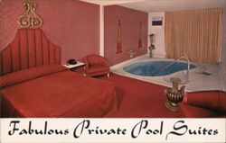 Fabulous Private Pool Suites at the Golf and Country Club Motor Hotel Postcard