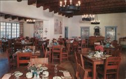 Main Dining Room at the Bishop's Lodge, Santa Fe, NM Postcard