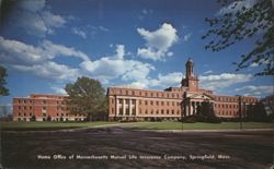 Home Office of Massachusetts Mutual Life Insurance Company Postcard