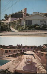 Tropicana Manor Motel, Santa Barbara, CA Postcard