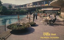 Villa Hotel, San Mateo, California Postcard