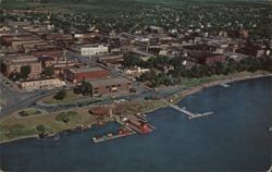 Aerial View of Bemidji, Minnesota Postcard