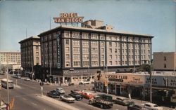 Hotel San Diego on Broadway Postcard