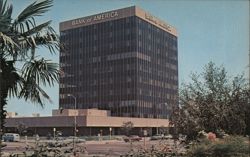 Bank of America Building, Bakersfield, CA Postcard