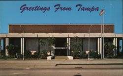 Greetings From Tampa - Downtown Public Library Postcard