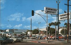 Farmers Market, Los Angeles, CA Postcard