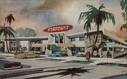 Stardust Motel, 715 North Vine Street, Hollywood, California Postcard