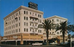 Hotel Tioga, Merced, California Postcard