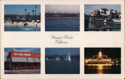 Newport Beach, California - Scenes Postcard