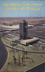 Los Angeles International Jet-Age Air Terminal Postcard