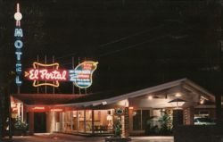 El Portal Motel and Apartments, San Diego, CA Postcard