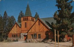 Bear Valley Community Church, Big Bear Lake, CA Postcard