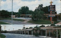 Mid-Lakes Motel, Leesburg, Florida Postcard