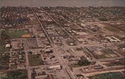 Aerial View of Downtown Naples, Florida Postcard