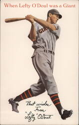 When Lefty O'Doul was a Giant Postcard