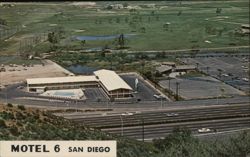 Motel 6 San Diego, CA - View of Golf Course Postcard