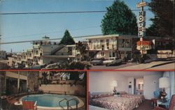 Fireside Inn, Santa Cruz, CA Postcard