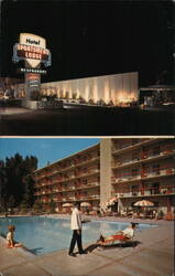 Sportsmen's Lodge Hotel, Restaurant and Pool Postcard