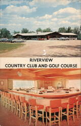 Riverview Country Club and Golf Course, Antigo WI Postcard