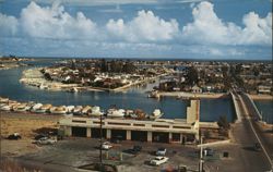 Balboa Island bridge, Newport Harbor Postcard